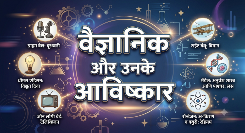 वैज्ञानिक और उनके आविष्कार (Vagyanik aur unke aavishkar)